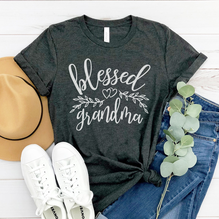 Blessed Grandma Graphic Tee, Grandma Spoil Graphic Tee, Christmas Gift Grandma, One Loved Grandma
