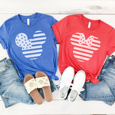 Patriotic Mouse Graphic Tee, 4th of July Shirt, Fourth of July Tee, Theme Park Shirt, Boy Mouse Shirt, Family Vacation Tee