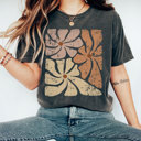  Grunge Flower Graphic Tee, Vintage Tee, Distressed Tee, Trendy Graphic Tee, Flower Shirt, Boho Flower, Boho Tee