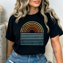 XXL Black Sunset Water Graphic Tee, Vacation Tee, Summer Graphic Tee, Ocean Shirt, Lake Day Tee