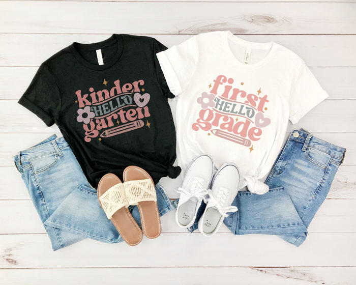 Hello Grades Cute Graphic Tee, Back to School Shirt, Teacher Graphic Tee, First Day of School Shirt