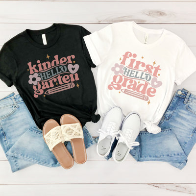 Hello Grades Cute Graphic Tee, Back to School Shirt, Teacher Graphic Tee, First Day of School Shirt