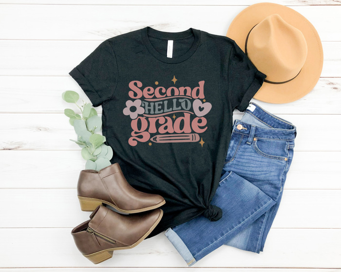 Hello Grades Cute Graphic Tee, Back to School Shirt, Teacher Graphic Tee, First Day of School Shirt