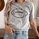 Small Athletic Heather Game Day Football Graphic Tee, Cute Football Shirt, Football Mama, Bella Shirt