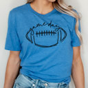 Small Royal Blue Game Day Football Graphic Tee, Cute Football Shirt, Football Mama, Bella Shirt