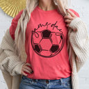 Small Heather Red Game Day Soccer Graphic Tee, Cute Soccer Shirt, Soccer Mom, Bella Shirt