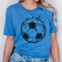 Small Royal Bllue Game Day Soccer Graphic Tee, Cute Soccer Shirt, Soccer Mom, Bella Shirt