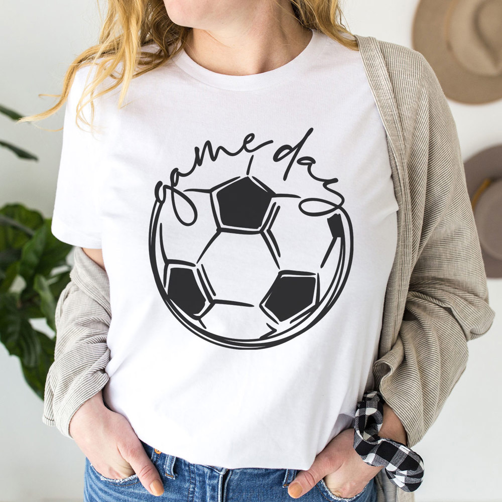 Game Day Soccer Graphic Tee, Cute Soccer Shirt, Soccer Mom, Bella Shirt