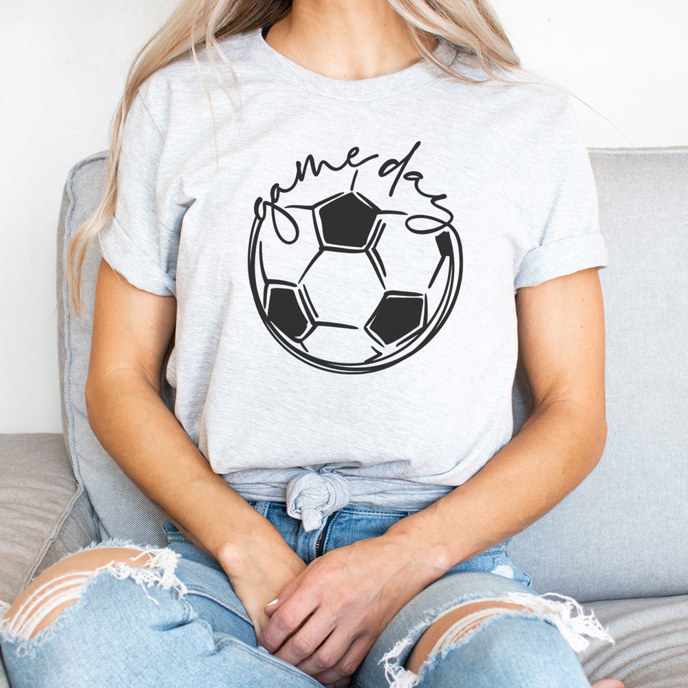 Game Day Soccer Graphic Tee, Cute Soccer Shirt, Soccer Mom, Bella Shirt