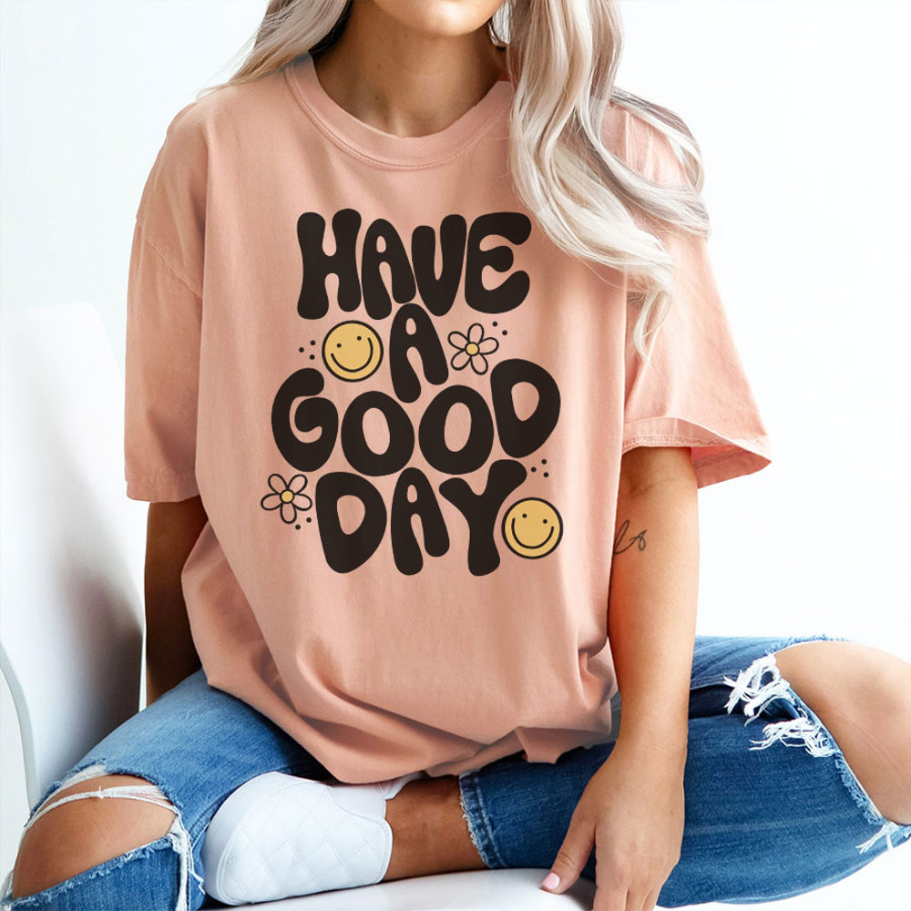 Have A Good Day Cute Smiley Graphic Tee