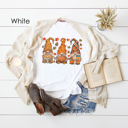 XXL White Fall Holiday Gnomes Graphic Tee, Gnomes Shirt, Cute Fall Shirt, Thanksgiving Tee