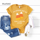 XXL Mustard Funny Candy Corn Graphic Tee, Funny Halloween Shirt, Sarcastic Tee, Unisex Tee