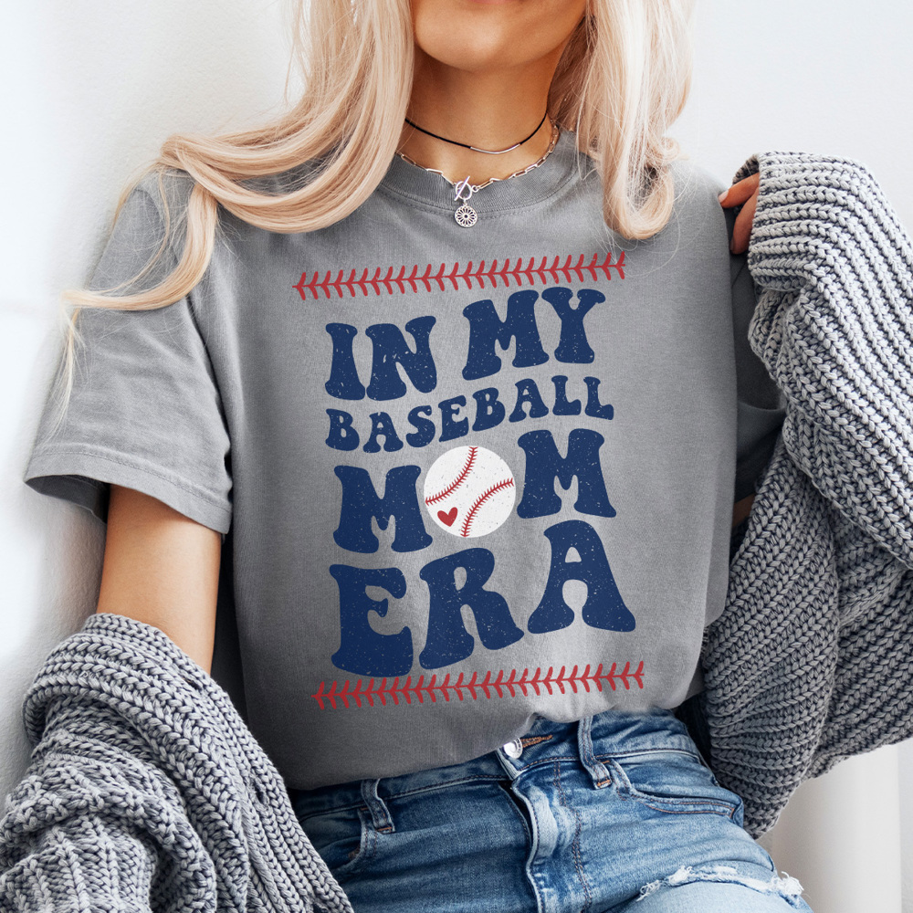 Baseball Mom Era, Baseball Graphic Tee, Cute Baseball Mom, Baseball Team Mom, Baseball Shirt, Gift for Mom, Comfort Colors