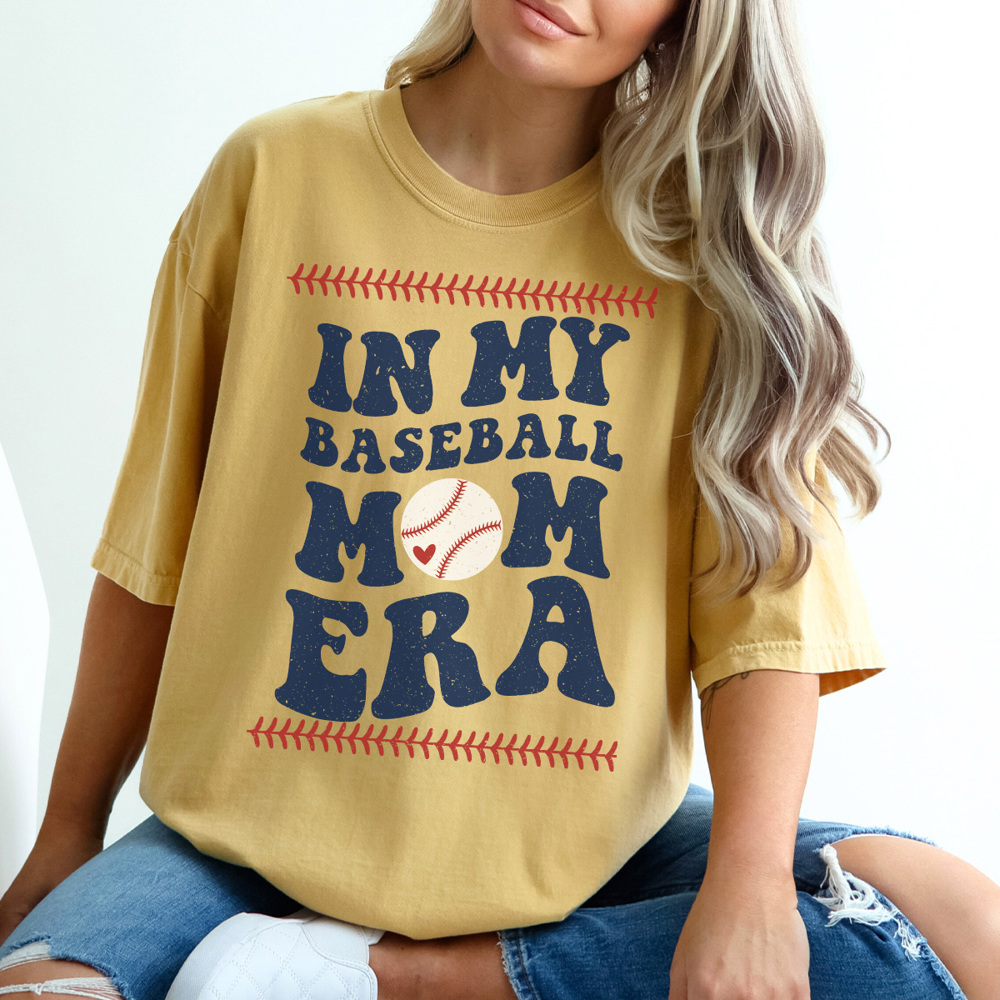 Baseball Mom Era, Baseball Graphic Tee, Cute Baseball Mom, Baseball Team Mom, Baseball Shirt, Gift for Mom, Comfort Colors