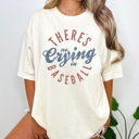 XL Ivory No Crying In Baseball Graphic Tee, Vintage Baseball Shirt, Baseball Mom Shirt, Game Day Tee