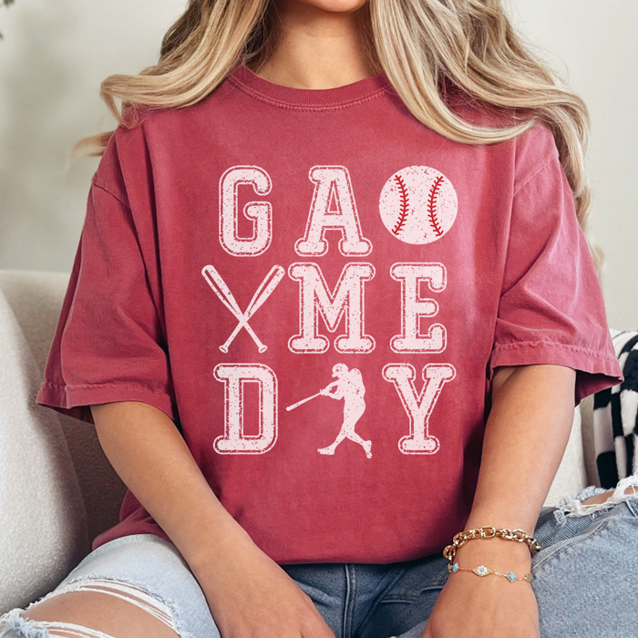 Basebal Game Day Graphic Tee, Baseball Graphic Tee, Game Day Shirt, Baseball Mom Tee