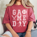 XL Crimson Basebal Game Day Graphic Tee, Baseball Graphic Tee, Game Day Shirt, Baseball Mom Tee
