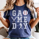 XL Navy Basebal Game Day Graphic Tee, Baseball Graphic Tee, Game Day Shirt, Baseball Mom Tee