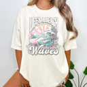  Life's A Beach Graphic Tee, Summer Tee, Beach Day Shirt, Vacation Tee, Mave Waves Shirt, Vintage Style, Comfort Colors