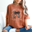 XXL Yam Spooky Witch Social Club Graphic Tee, Halloween Shirt, Spooky Season, Coquette Bow Tee