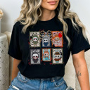  The Monsters Halloween Graphic Tee, Trendy Graphic Tee, Halloween Villans Shirt, Halloween Horror Tee