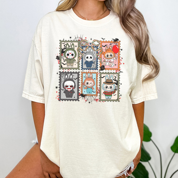 The Monsters Halloween Graphic Tee, Trendy Graphic Tee, Halloween Villans Shirt, Halloween Horror Tee