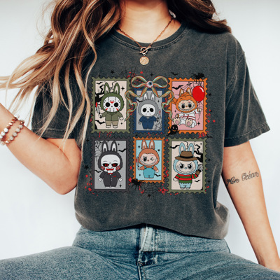 The Monsters Halloween Graphic Tee, Trendy Graphic Tee, Halloween Villans Shirt, Halloween Horror Tee