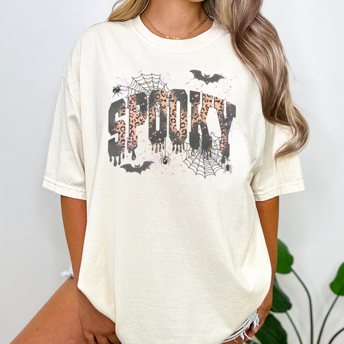 Trendy Spooky Graphic Tee, Halloween Shirt, Fall Graphic Tee, Cute Halloween Shirt