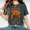 XXL Pepper Most Wonderful Halloween Time Graphic Tee, Spooky Shirt, Hallowen Graphic Tee, Skeleton Shirt