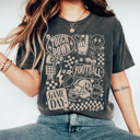 Large Pepper Football Vibes Graphic Tee, Vintage Football Shirt, Retro Football Shirt, Game Day Tee, Football Mom Tee
