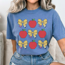 XXL Blue Jean Teacher Coquette Grid Graphic Tee, Back To School Shirt, Cute Teacher Shirt, Teacher Appreciation