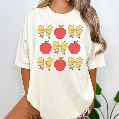 Teacher Coquette Grid Graphic Tee, Back To School Shirt, Cute Teacher Shirt, Teacher Appreciation