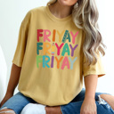 Friyay Teacher Graphic Tee, Cute Teacher Shirt, Back to School, Teacher Gift