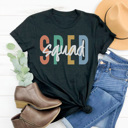 XL Black Sped Squad Graphic Tee, Teacher Graphic Tee, Special Education Shirt, Teacher Graphic Tee