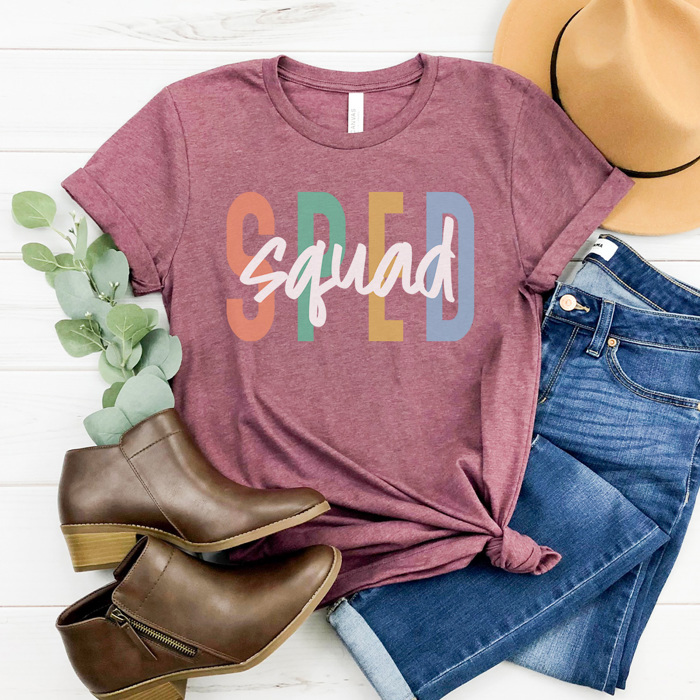 Sped Squad Graphic Tee, Teacher Graphic Tee, Special Education Shirt, Teacher Graphic Tee