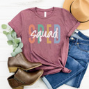 XXL Plum Sped Squad Graphic Tee, Teacher Graphic Tee, Special Education Shirt, Teacher Graphic Tee