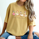 Small Mustard Just A Teacher Goose Graphic Tee, Silly Goose, Trendy Teacher Graphic Tee, Back to School Shirt, Cute Teacher Tee