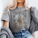 Large Gray Amarillo By Morning Graphic Tee, Country Graphic Tee, Western Shirt, Music Shirt, Country Lyrics Shirt