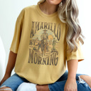 Large Mustard Amarillo By Morning Graphic Tee, Country Graphic Tee, Western Shirt, Music Shirt, Country Lyrics Shirt