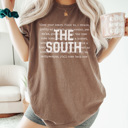 Large Espresso The South Graphic Tee, Southern Girl, Southern Mama, Bless You Heart, Cute Graphic Tee, Comfort Colors