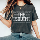 Large Pepper The South Graphic Tee, Southern Girl, Southern Mama, Bless You Heart, Cute Graphic Tee, Comfort Colors