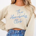 Large Sand The Homebody Club Sweatshirt, Trendy Sweatshirt, Cute Sweatshirt, Homebody, Introvert, Mom Sweatshirt