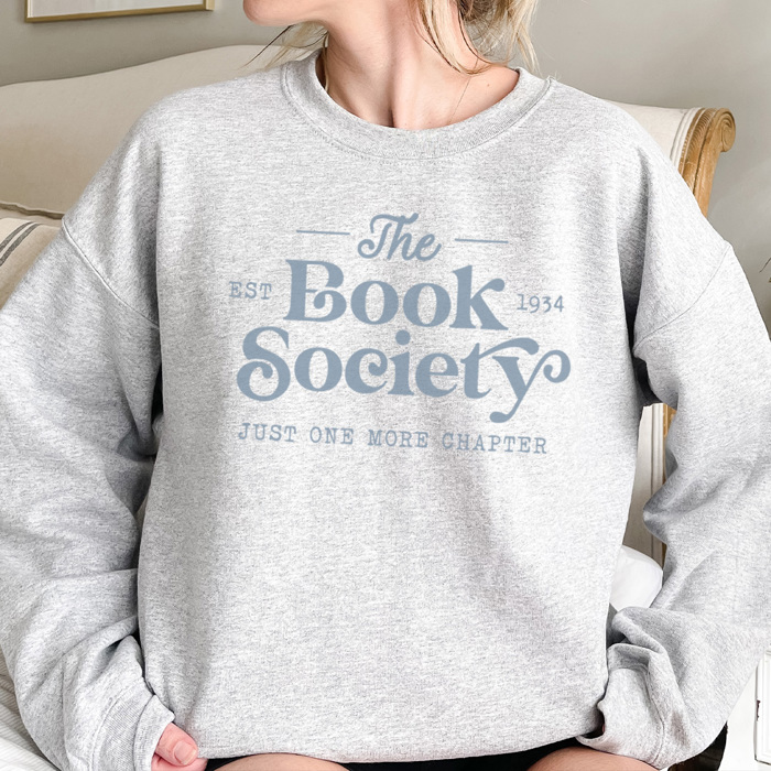 The Book Society Graphic Sweatshirt, Book Lover Sweatshirt, Book Club Sweatshirts, Reading Sweatshirt, Bookaholic, Read Past My Bedtime, Crew Neck Sweatshirt