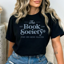 Medium Black The Book Society Graphic Tee, Book Lover Shirt, Book Club Tees, Reading Shirt, Bookaholic, Read Past My Bedtime, Comfort Colors