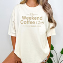 Large Ivory Weekend Coffee Club Graphic Tee | Comfort Colors