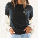 Large Black Cool Aunt Club Graphic Tee, Best Aunt Shirt, Gift for Aunt, Auntie Shirt, Gift for Sister, Cute Graphic Tee