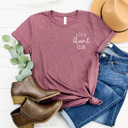 Large Plum Cool Aunt Club Graphic Tee, Best Aunt Shirt, Gift for Aunt, Auntie Shirt, Gift for Sister, Cute Graphic Tee