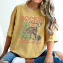 Large Mustard Rockin Around The Christmas Tree Cowboy, Western Christmas Shirt, Cowboy Christmas Shirt, Vintage Christmas Graphic Tee, Western Tee