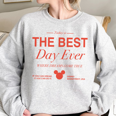 The Best Day Ever Graphic Sweatshirt, Theme Park Sweatshirt, Cute Theme Park Sweatshirt, Boy Mouse Sweatshirt, Family Vacation, Magical Place Sweatshirt, Happiest Place On Earth