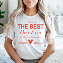 Large White The Best Day Ever Graphic Tee, Theme Park Shirt, Cute Theme Park Shirt, Boy Mouse Shirt, Family Vacation, Magical Place Shirt, Happiest Place On Earth